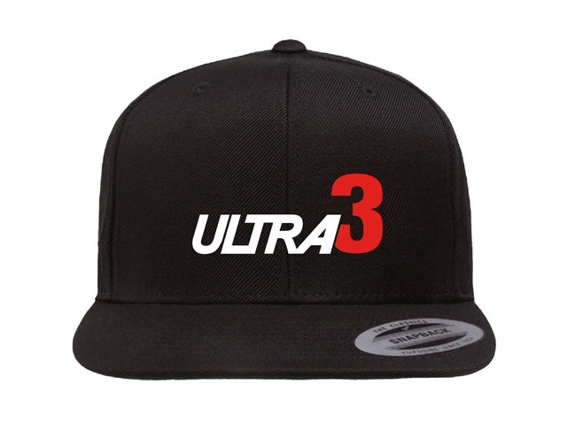 Black Flat Bill Snapback Hat